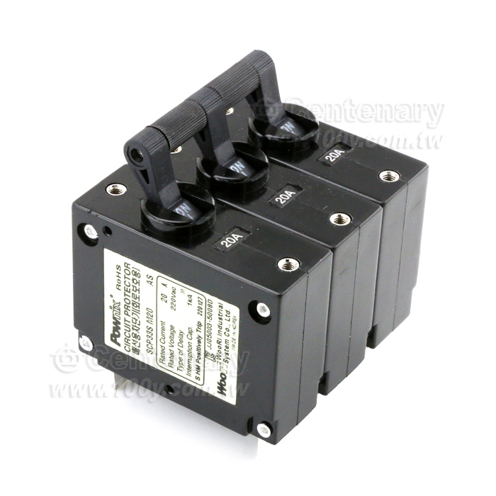 無熔絲開關 3P/20A AC220V - 97198 產品圖片