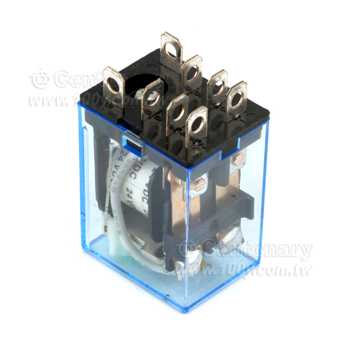 功率繼電器+LED (DPDT)  DC24V - 34219 產品圖片