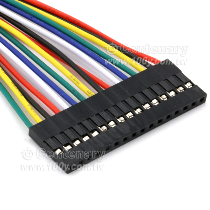 杜邦母座2.54mm單排16pin–1pin-20cm - 144820 Product Image