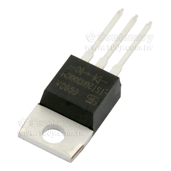 20A, 300V Trench Schottky Rectifier - 144997 Product Image