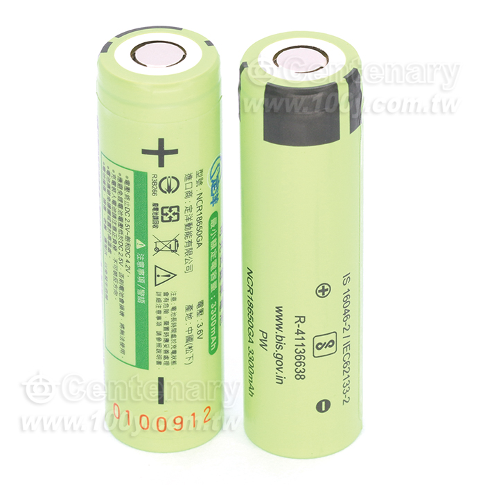 充電鋰電池(平頭) 無保護板 3.6V/3300-3450mAh - 118034 產品圖片