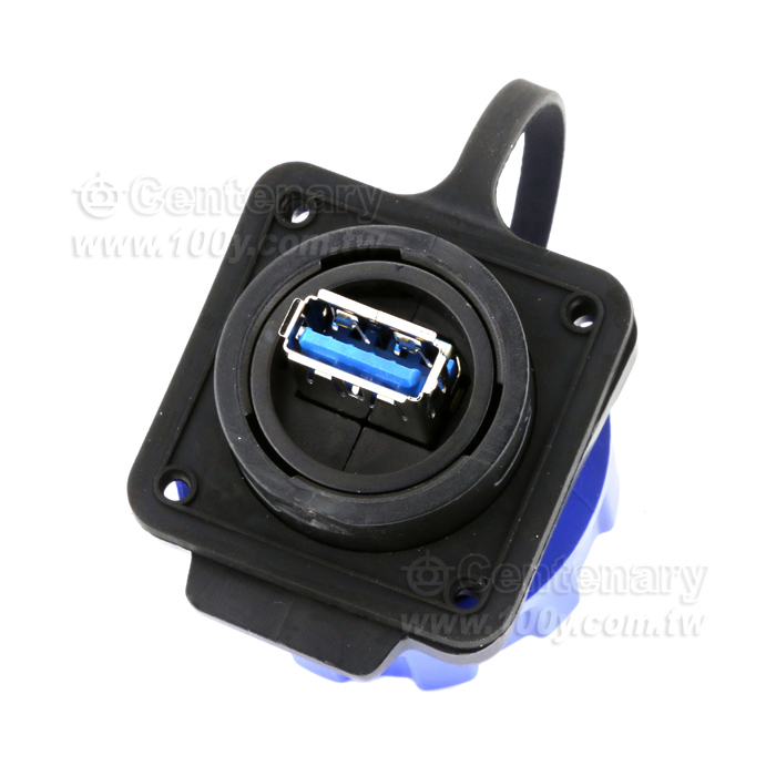 Cnlinko  YM24 USB3.0 four hole flange female socket plastic - 145721 Product Image