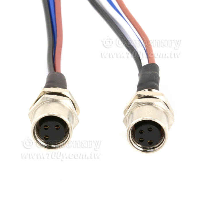 Solder 3P Female Socket_M8 Sensor Waterproof Connector - 145752 Product Image