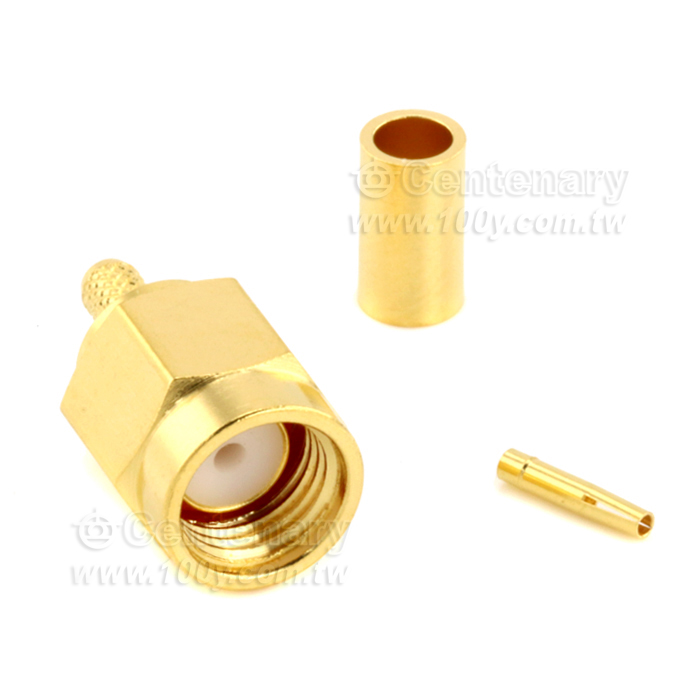 SMA Reverse Polarity Plug Crimp For RD316,RD316-FEP; 6GHz VSWR 1.2 - 146974 Product Image