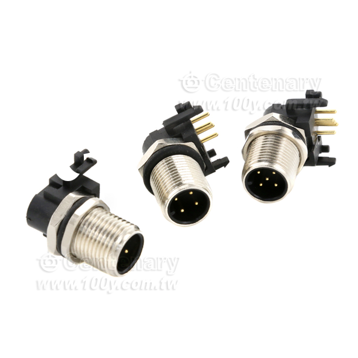 Elbow 5P Male 90 Degress/ M12 Sensor Waterproof Connector - 146063 Product Image