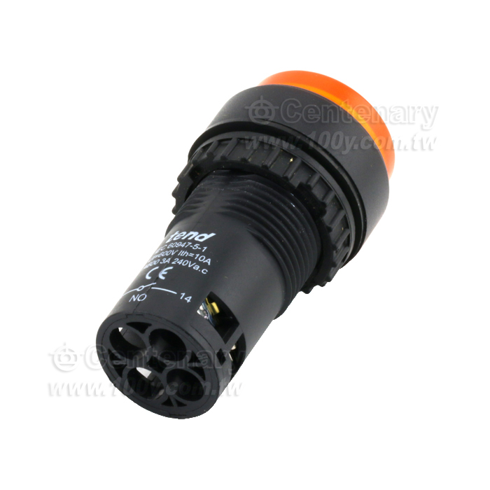22mm 直照凸頭 LED24V 橙色 - 92427 產品圖片