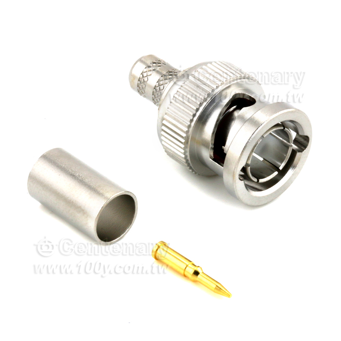 BNC Plug Crimp For RG59; 500MHz VSWR 1.2 - 147208 Product Image