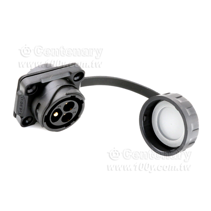 Cnlinko  YM20 model 3 core flange male socket - 147023 Product Image