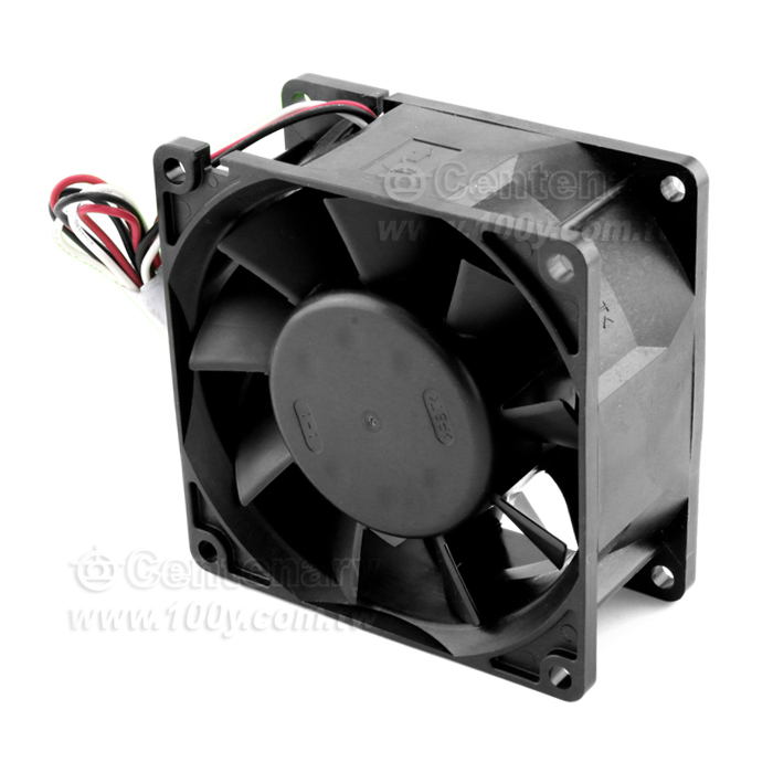NMB  DC12V 1.6A 80*80*38mm  3線 2Ball 高轉，IP68 - 148213 產品圖片