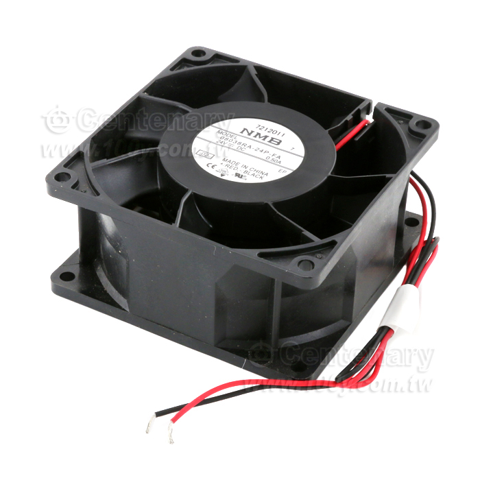 NMB  DC24V 0.5A 80*80*38mm 2線 2Ball IP68，高轉，三防漆 - 148214 產品圖片