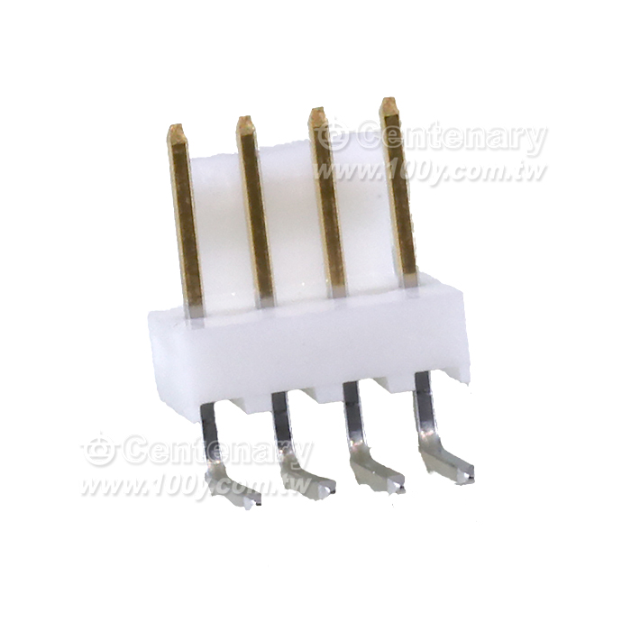 R/A PCB HDR 4P GOLD FRICTION LOCK - 148461 Product Image