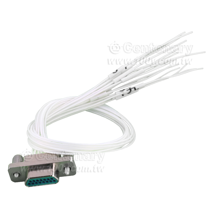 Rectangular connector 74 core plug wire length 20cm - 147565 Product Image