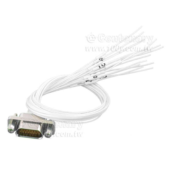 Rectangular connector 74 core socket line length 20cm - 147566 Product Image