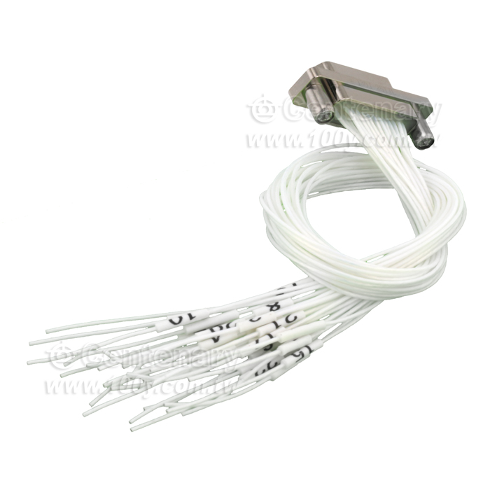 Rectangular connector 74 core plug wire length 20cm - 147577 Product Image