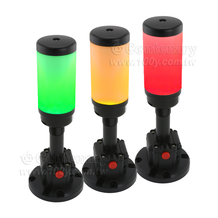 單層一體LED三色紅黃綠報警燈-常亮+帶聲蜂鳴+24V - 147325 產品圖片