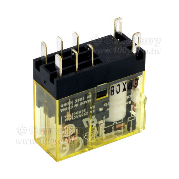 和泉繼電器DC12V 帶LED燈DPDT - 148354 產品圖片