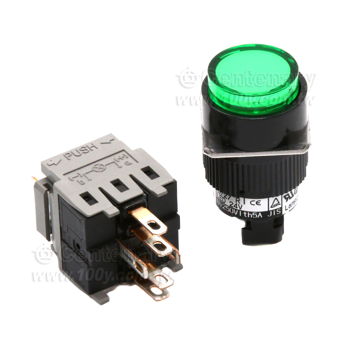 Fuji Electric帶燈按鈕開 紅色1NO+1NC - 148976 產品圖片