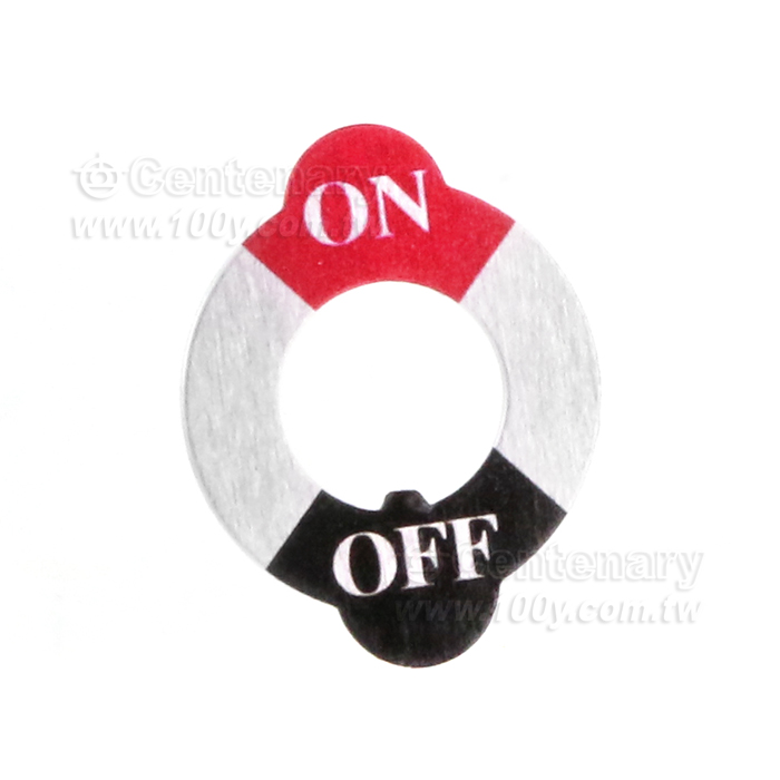 Nameplate ON/OFF  (For: #55868 1MS131B1E0M1Q5) - 92964 Product Image
