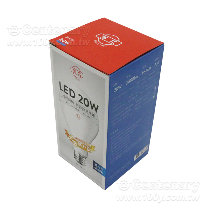 旭光_LED球泡燈 E27 20W 白光 6500K     - 148791 產品圖片