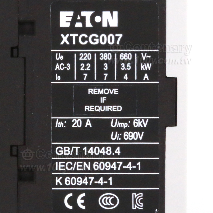 EATON伊頓穆勒-超薄型交流接觸器110VAC 7A 50Hz - 148643 產品圖片