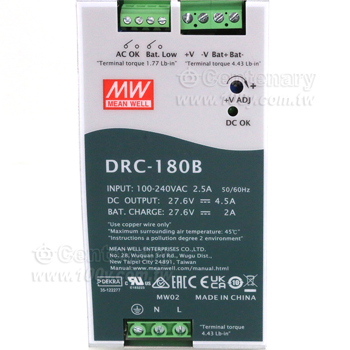 179.4W CH1:27.6V/4.5A/CH2: 27.6V/2A - 92947 產品圖片