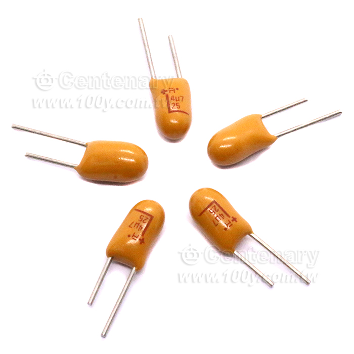 AVX_DIP鉭質電容 4.7UF/25V ±20％【無鉛】 - 149768 產品圖片
