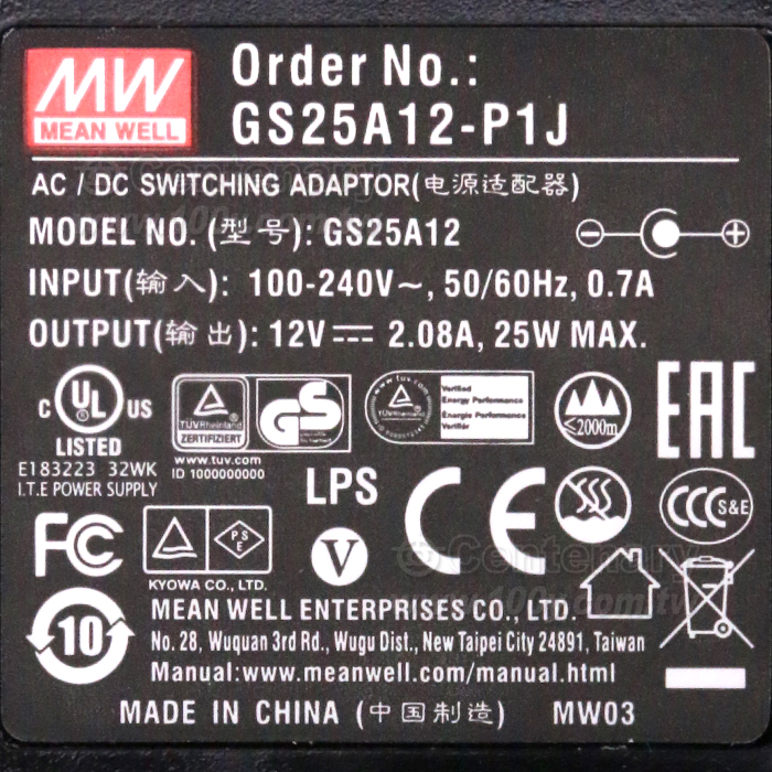25W  O/P：12V/ 0~2.08A - 83255 產品圖片