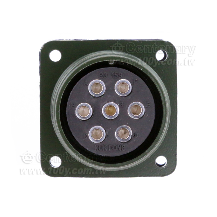 7P母端械外插座23A~35A/500Vac/700Vdc - 56406 產品圖片