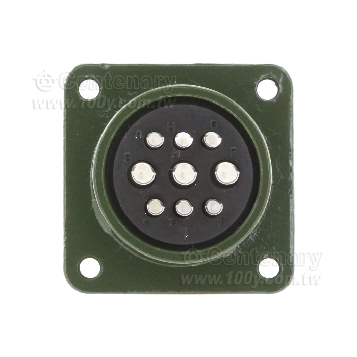 9P Box Mount Receptacle - 60020 Product Image