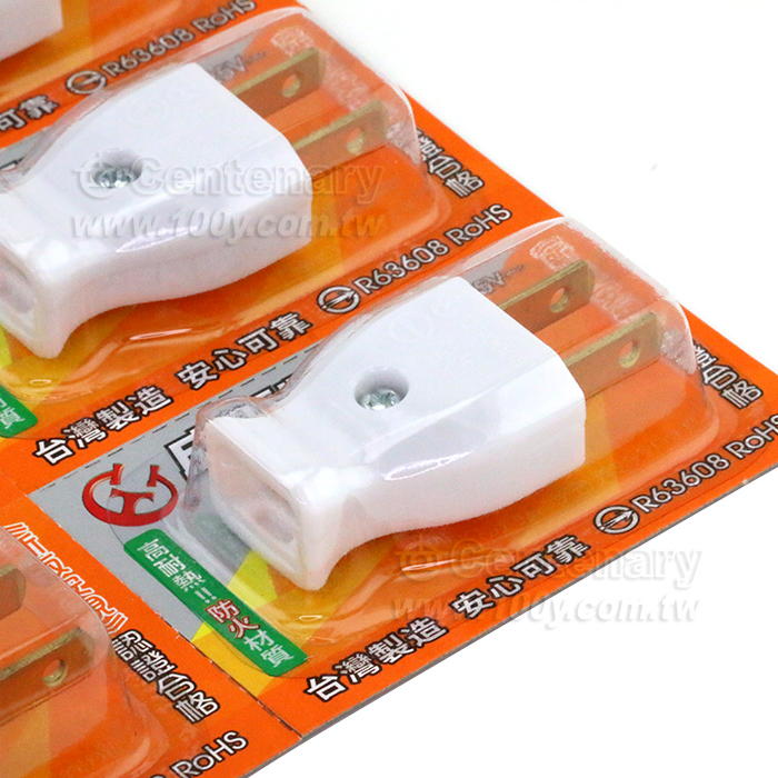高耐熱防火插頭(扁線用) - 93137 產品圖片