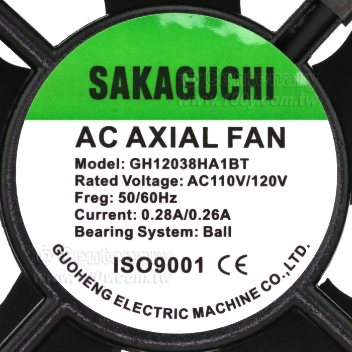 SAKAGUCHI_AC Axial Fan - 93147 Product Image