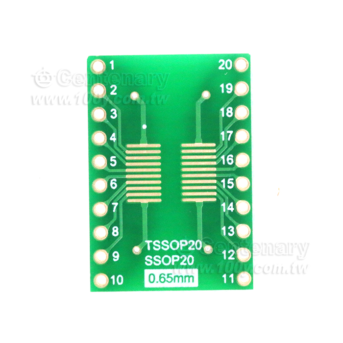 SOP20 （SSOP20 SOIC20 TSSOP20）DIP轉接板 - 150457 產品圖片
