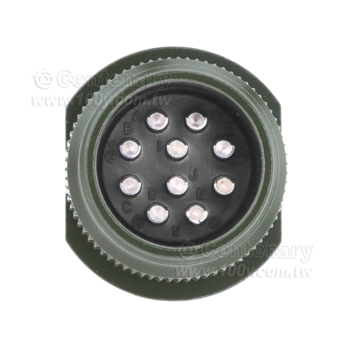 10P公端連線接頭 200Vac(B,C,F,G=500Vac) - 73005 產品圖片