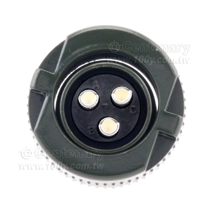 3P公端直管接頭 20A 500V - 33897 產品圖片