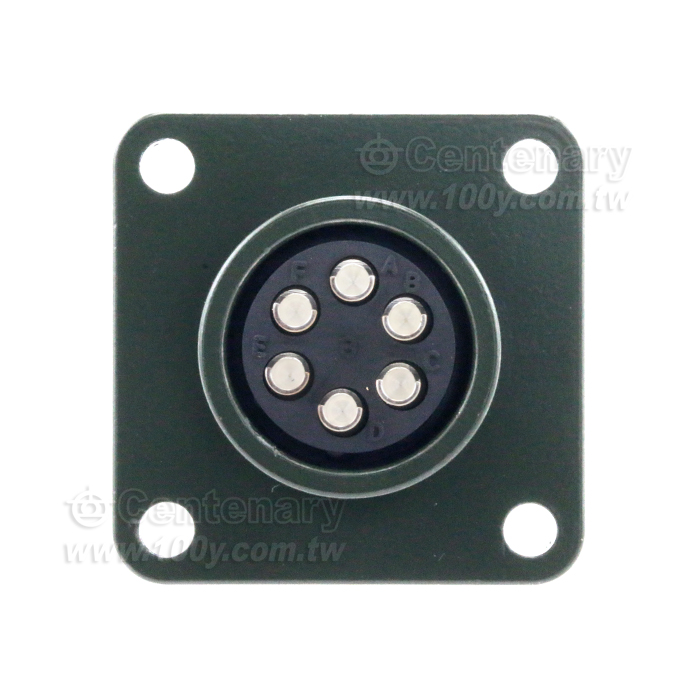 6P母端械外插座 20A 200Vac - 31615 產品圖片