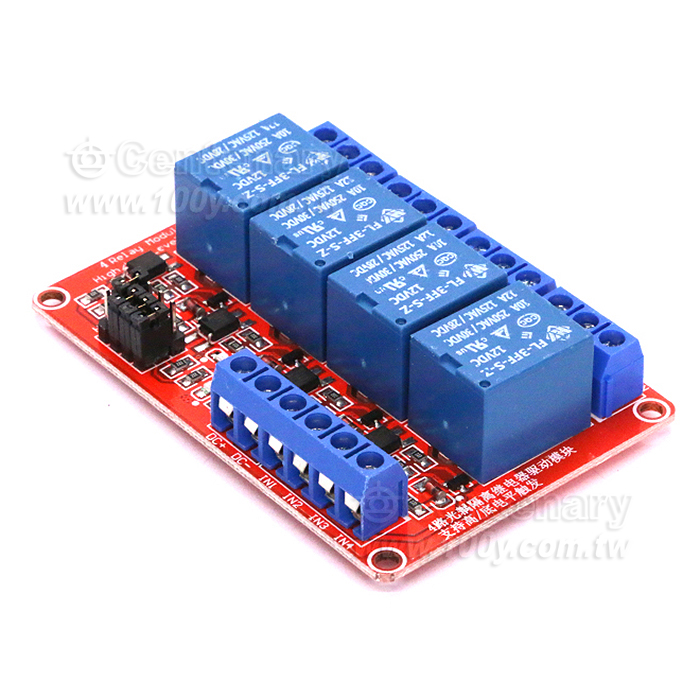 4路繼電器模組帶光耦隔離 DC12V - 143417 產品圖片