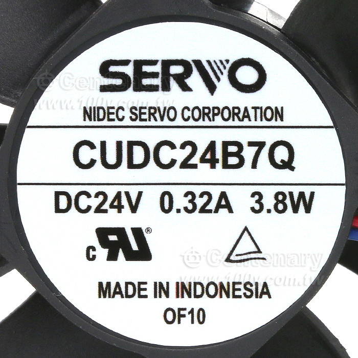 風扇 DC24V/0.32A 3缐帶插頭 - 151594 產品圖片