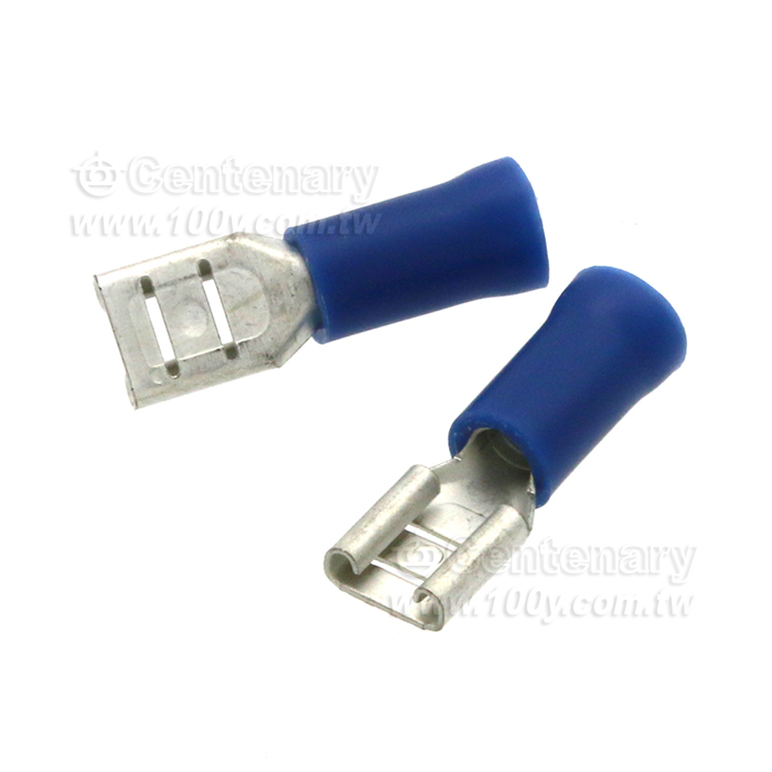 絕緣公母插(母) 藍色 - 93317 產品圖片