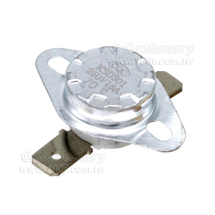 KSD301溫控開關平腳固定環16A250V-溫控器開關 - 144935 產品圖片