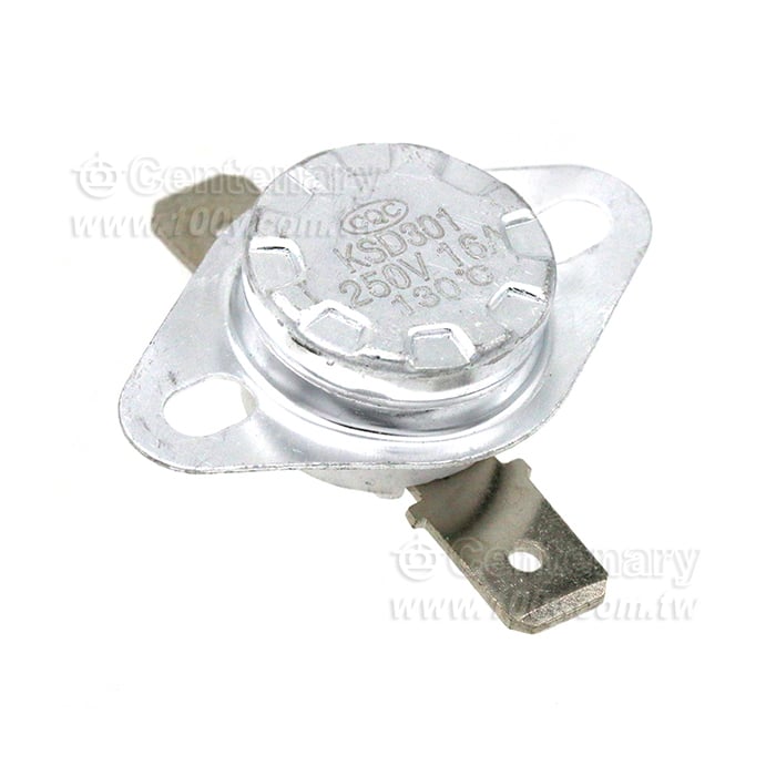 KSD301溫控開關平腳固定環16A250V-溫控器開關 - 144940 產品圖片