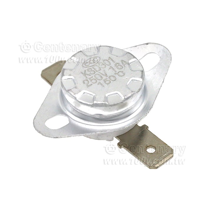 KSD301溫控開關平腳固定環16A250V-溫控器開關 - 144941 產品圖片