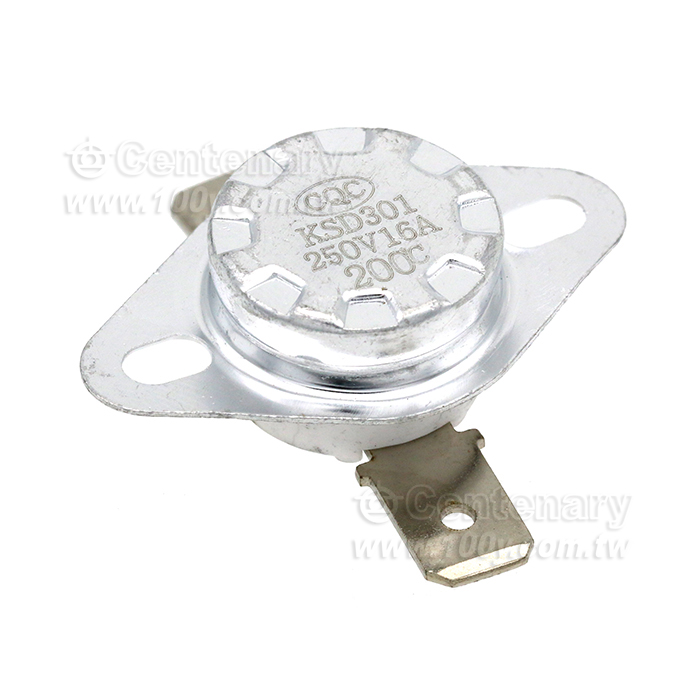 KSD301溫控開關平腳固定環16A250V-溫控器開關 - 144943 產品圖片