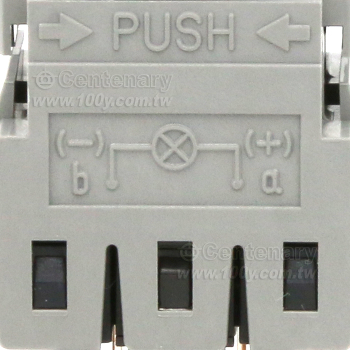 Fuji Electric矩形帶燈按鈕開 紅色1NO+1NC - 149467 產品圖片