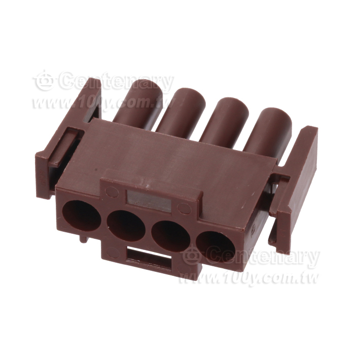 CONN PLUG HSG 4P UNIV BROWN - 93525 Product Image