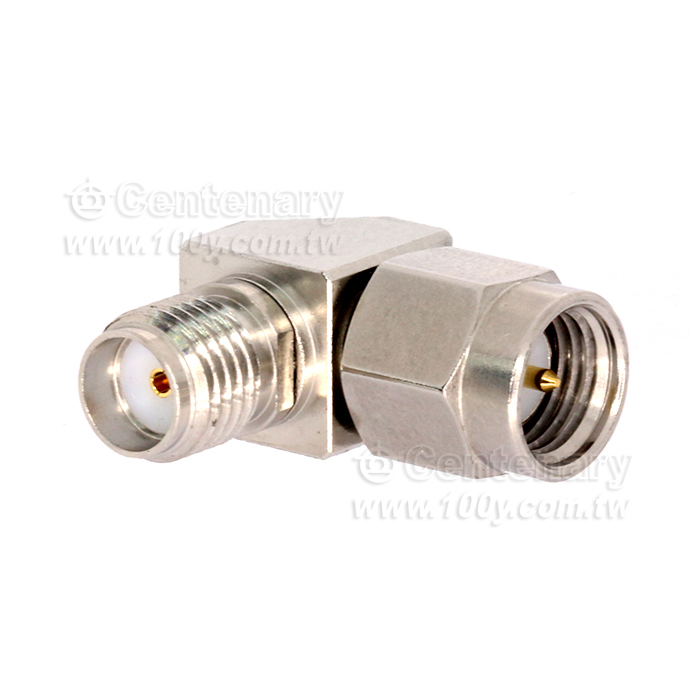 Mitered SMA Plug To SMA Jack 18GHz VSWR 1.15 - 93416 Product Image