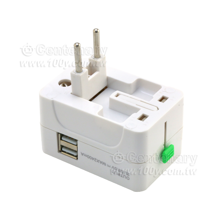 多國轉換旅行用插座 (附雙USB) - 93610 產品圖片