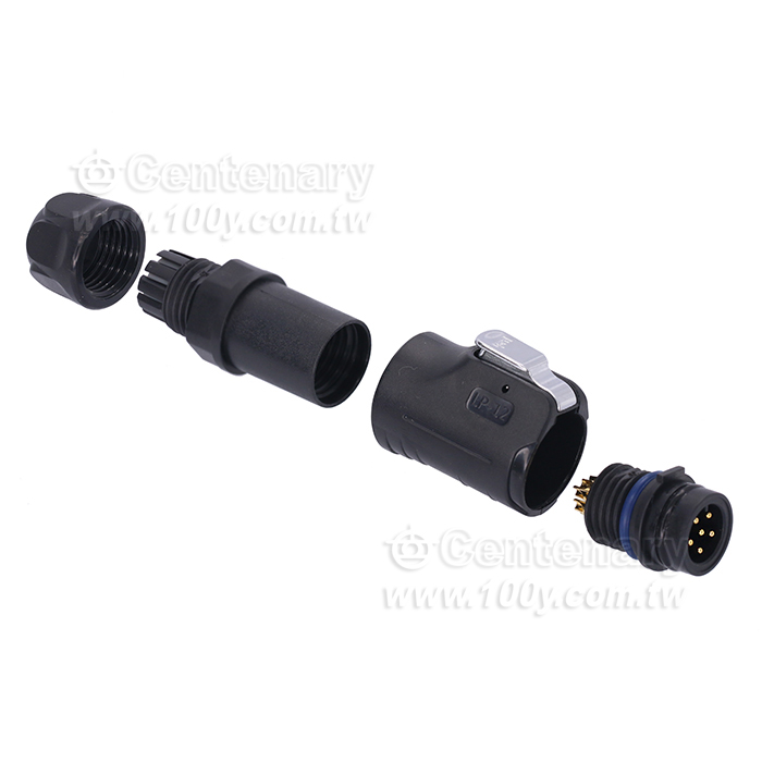 Cnlinko  LP12 Type 6 core Male Plug/Multi core power supply Industrial waterproof connectors - 119825 Product Image