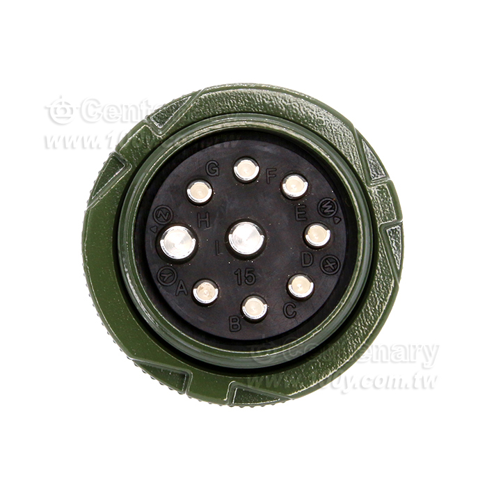9P公端直管接頭 20A 500Vac - 33892 產品圖片