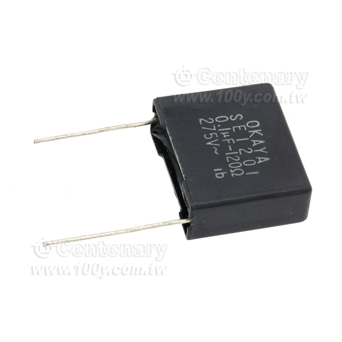 0.1uf-120ΩRC 火花消除器275VAC Pitch：17mm - 154101 產品圖片