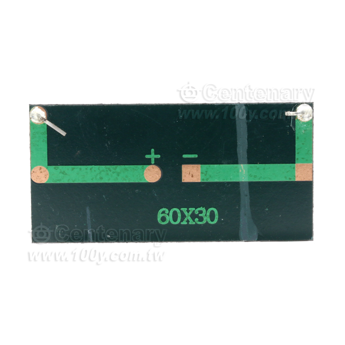 1.5V 多晶太陽能板  160mA/0.24W  尺寸60*30mm - 154539 產品圖片